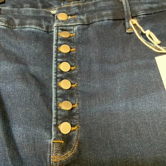 Good American Dark Wash Good Waist Skinny Blue Jeans, Size 26 Plus NWT! - Picture 3 of 8